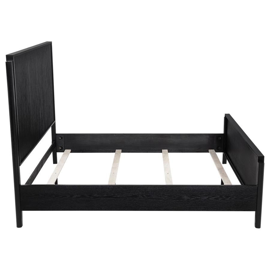 Brookmead Wood Queen Panel Bed Black view 6