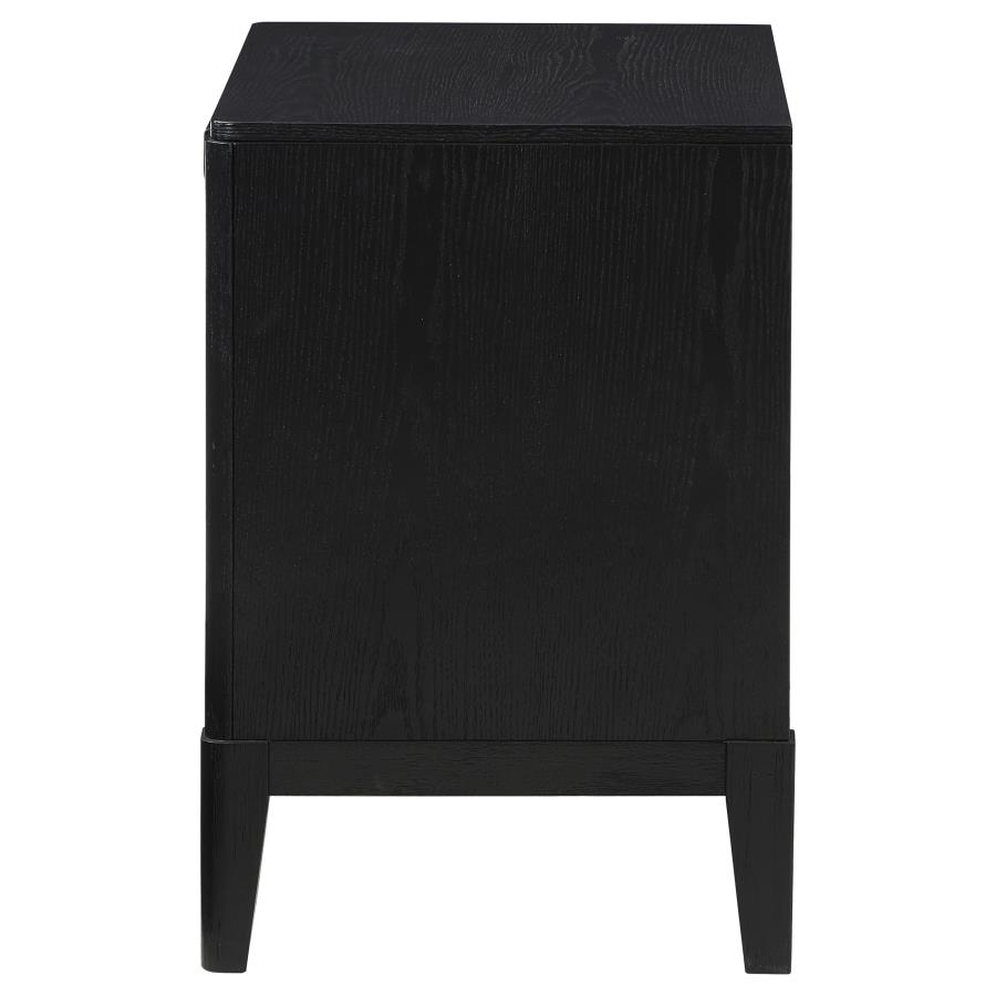 Brookmead 2-drawer Nightstand Black view 5