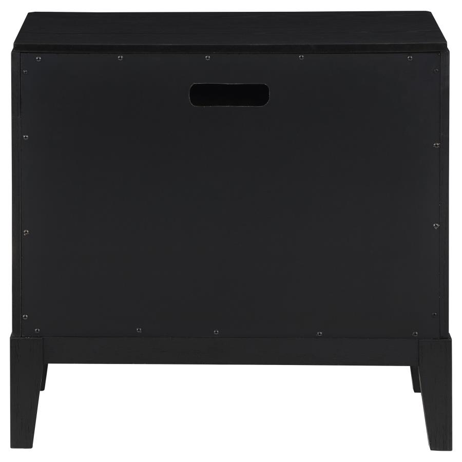 Brookmead 2-drawer Nightstand Black view 7