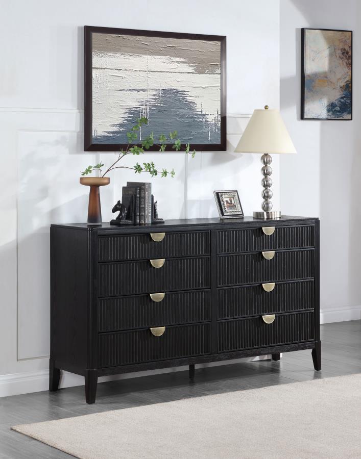 Brookmead 8-drawer Dresser Black view 2