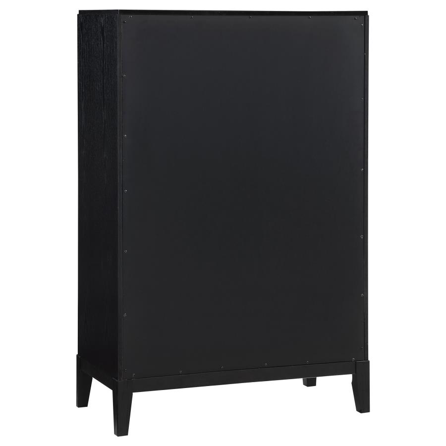 Brookmead 5-drawer Bedroom Chest Black view 6
