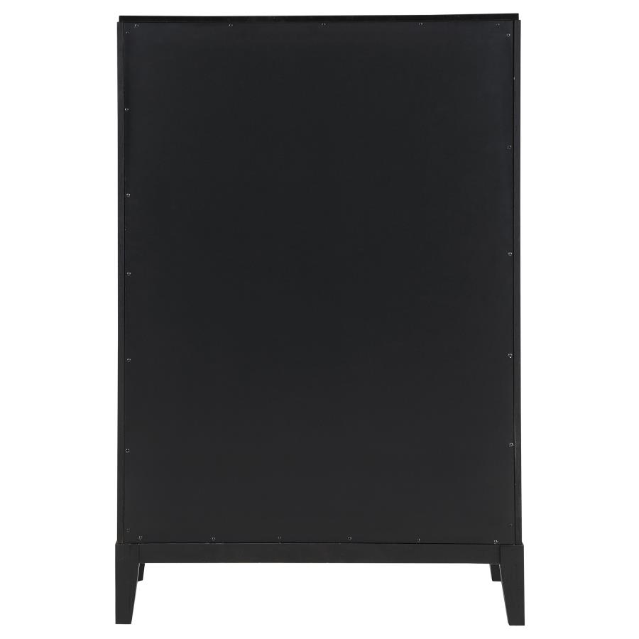 Brookmead 5-drawer Bedroom Chest Black view 7