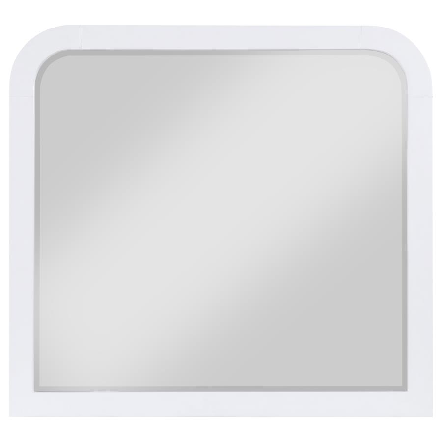 Anastasia Dresser Mirror Pearl White view 3