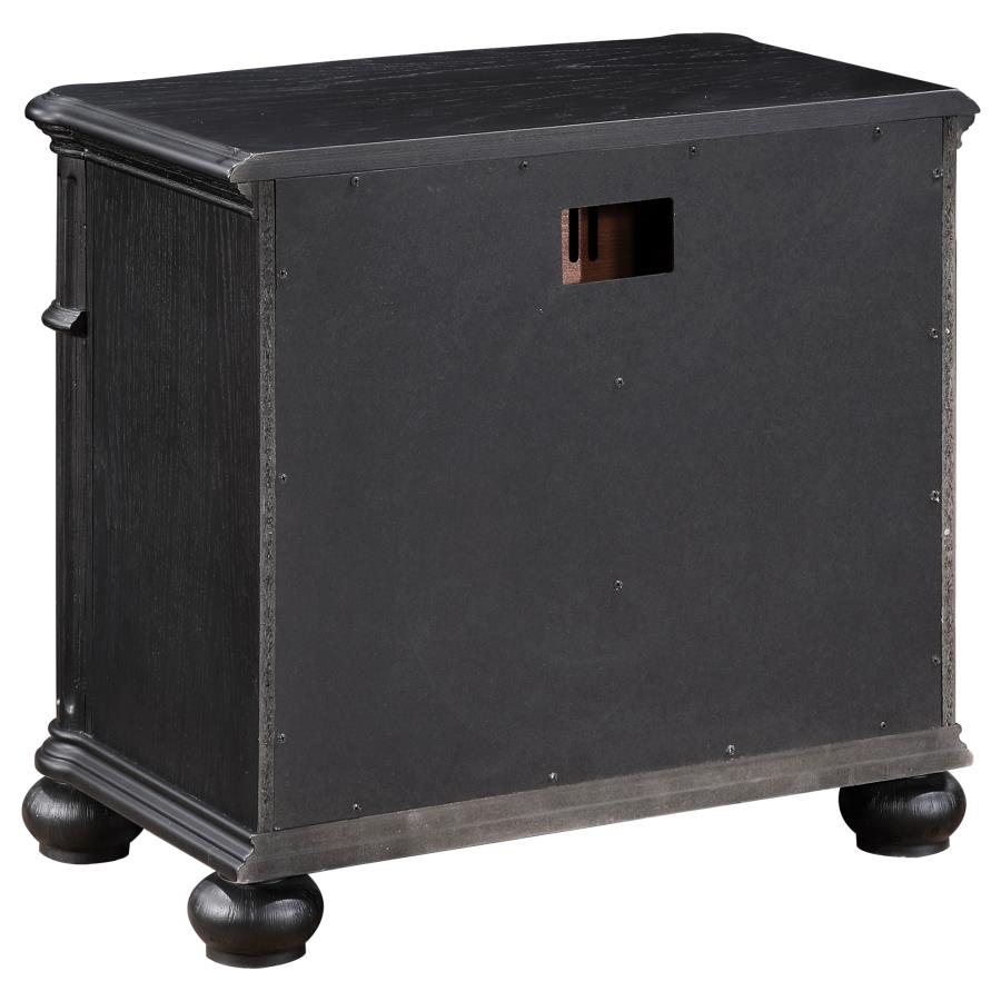 Celina 3-drawer Nightstand Black view 6