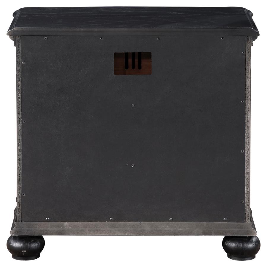 Celina 3-drawer Nightstand Black view 7