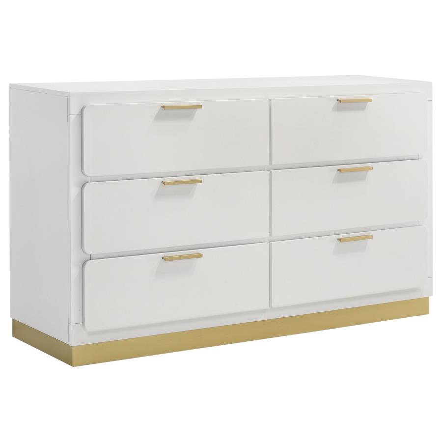 Caraway 4-piece Queen Bedroom Set White view 7