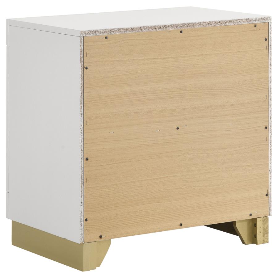Caraway 2-drawer Nightstand White view 6