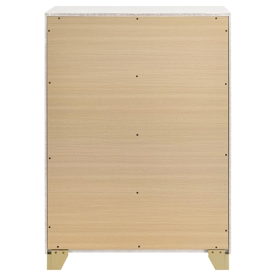 Caraway 4-drawer Bedroom Chest White view 7
