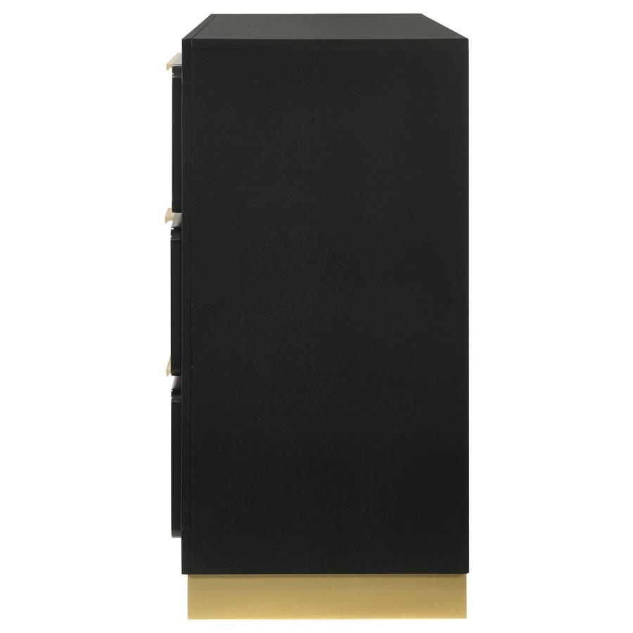 Caraway 6-drawer Dresser Black view 5