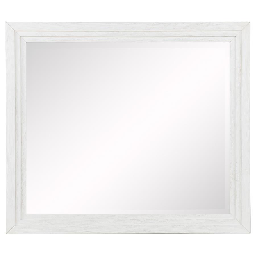 Marielle Dresser Mirror Distressed White view 3