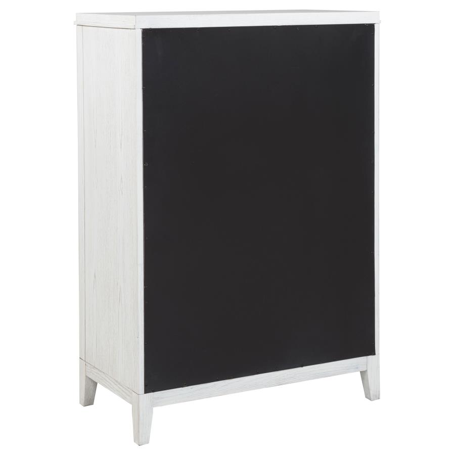 Marielle 5-drawer Bedroom Chest Distressed White view 6