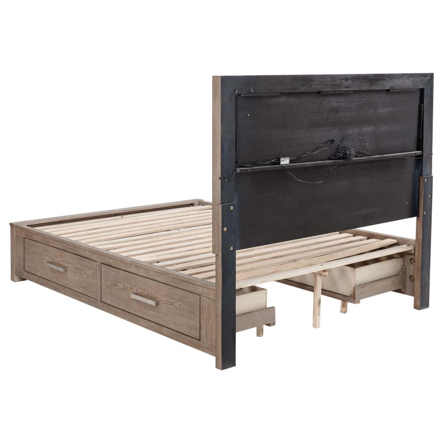 Kenora 4-piece Queen Bedroom Set Barley Brown view 4