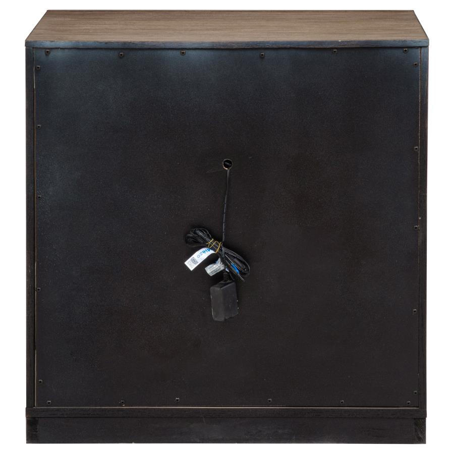 Kenora 1-drawer Nightstand Bedside Table Barley Brown view 7