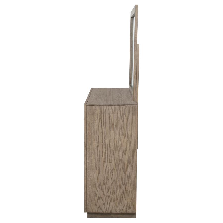 Kenora 6-drawer Dresser and Mirror Barley Brown view 5