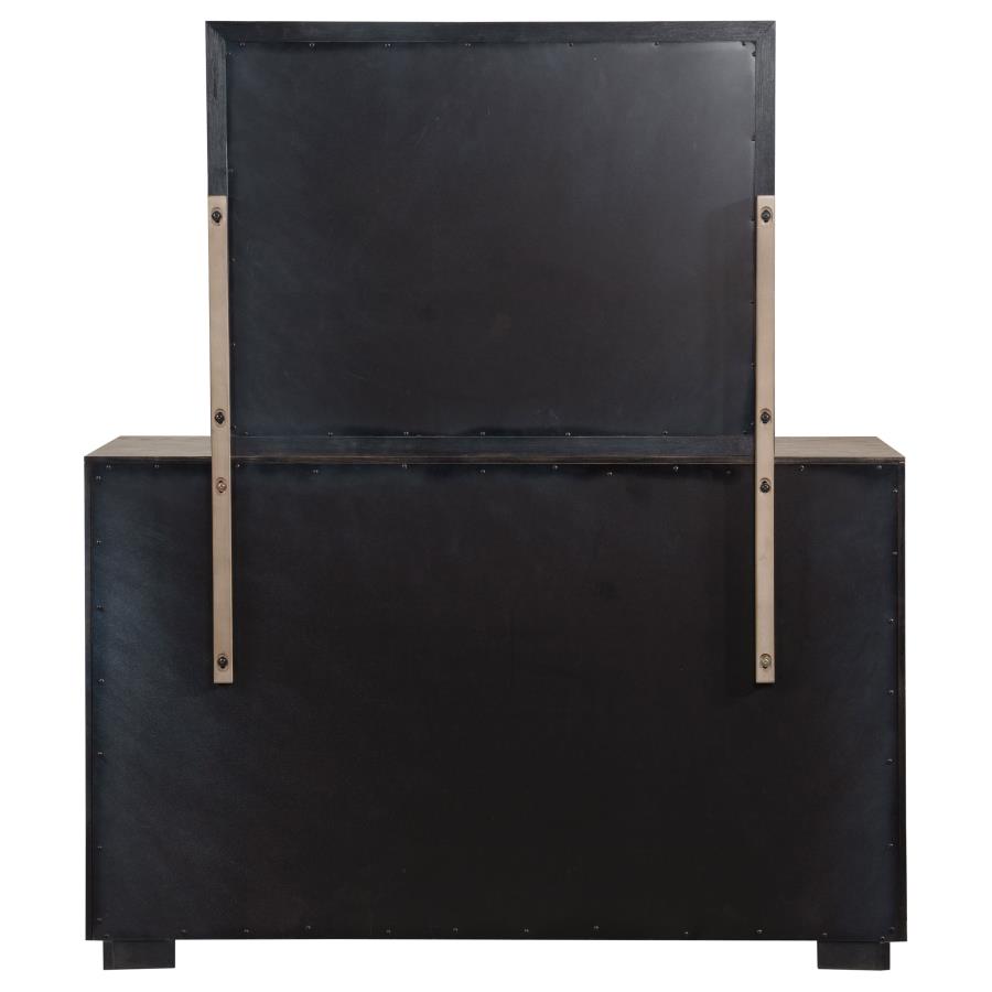 Kenora 6-drawer Dresser and Mirror Barley Brown view 7