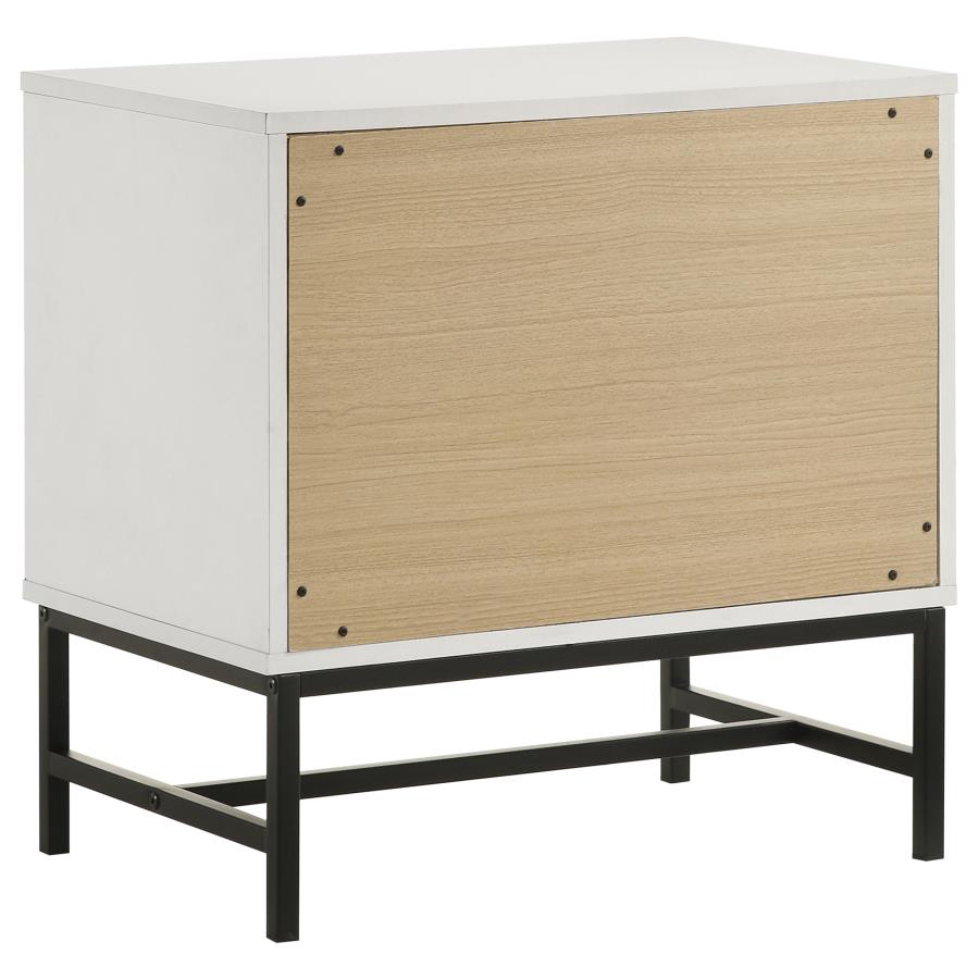 Sonora 2-drawer Nightstand Bedside Table White view 6