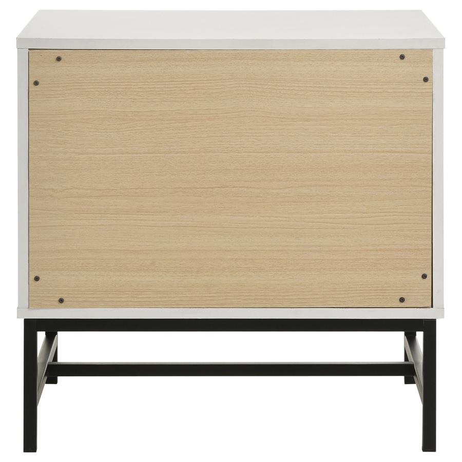 Sonora 2-drawer Nightstand Bedside Table White view 7
