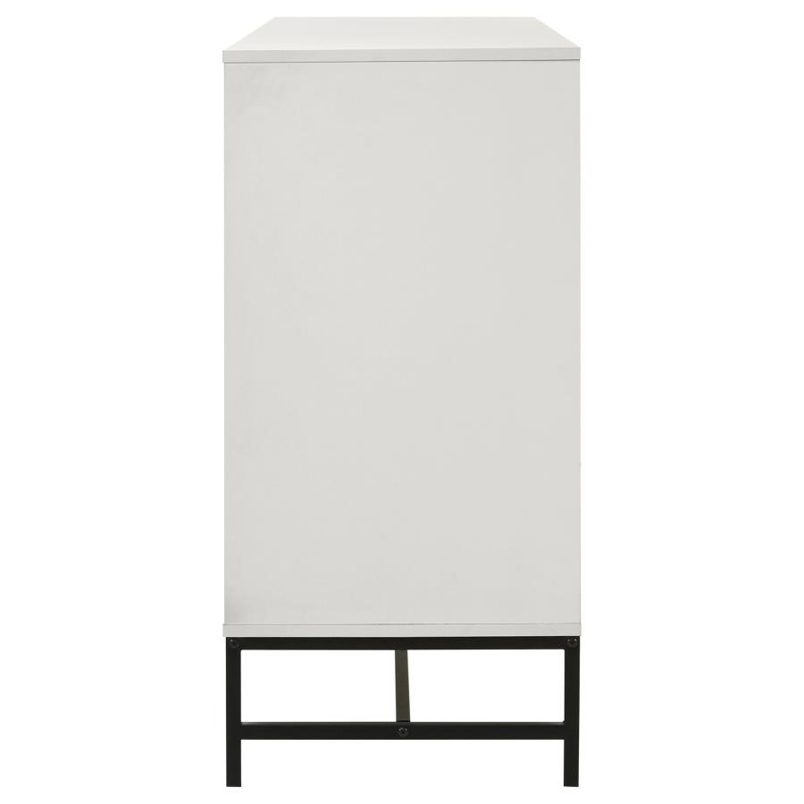 Sonora 6-drawer Bedroom Dresser White view 5