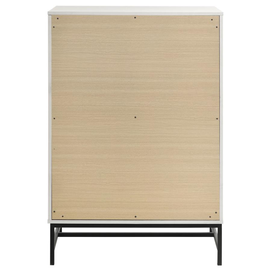 Sonora 4-drawer Bedroom Chest White view 7