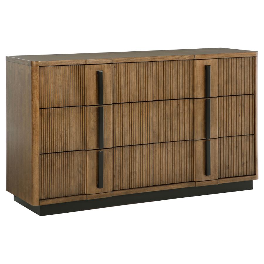 Terrace 5-piece Eastern King Panel Bedroom Set Ash Brown view 5