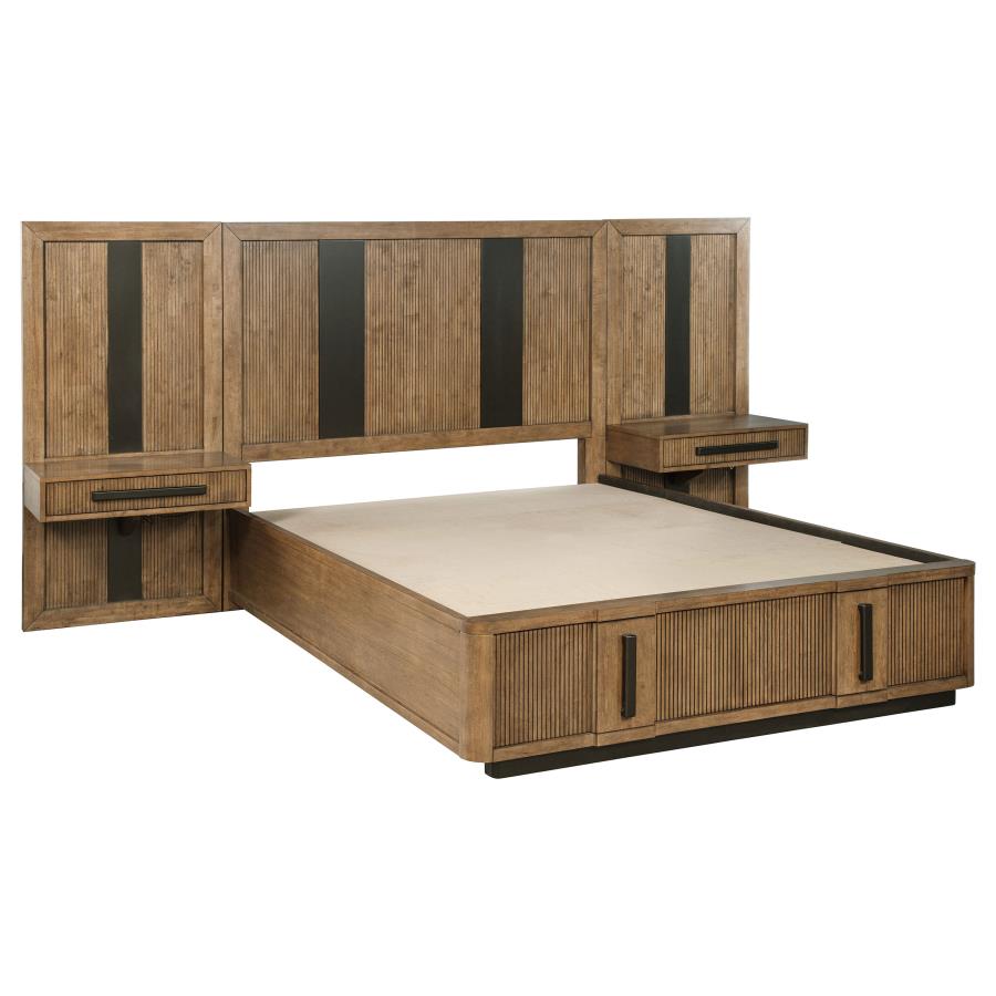 Terrace 6-piece Eastern King Panel Bedroom Set Ash Brown view 3
