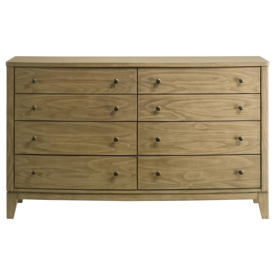 Granada 8-drawer Dresser Cabinet Natural Pine view 3