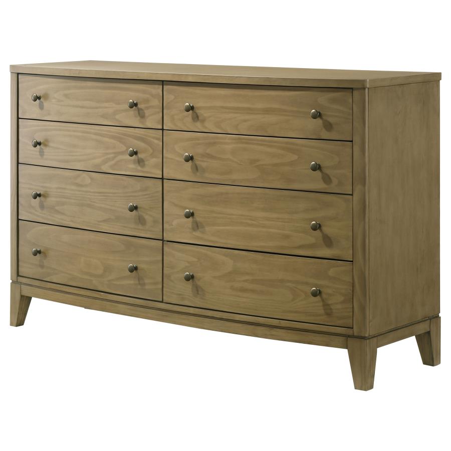 Granada 8-drawer Dresser Cabinet Natural Pine view 4