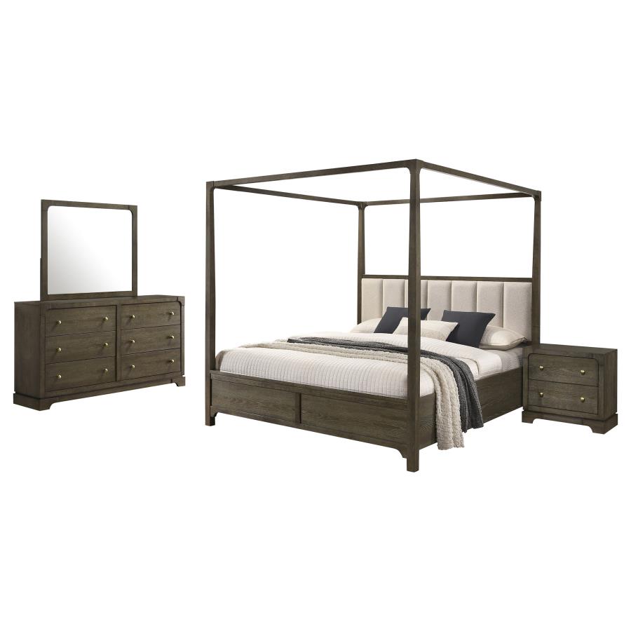 Gran Park 4-piece Eastern King Bedroom Set Dark Cocoa view 2