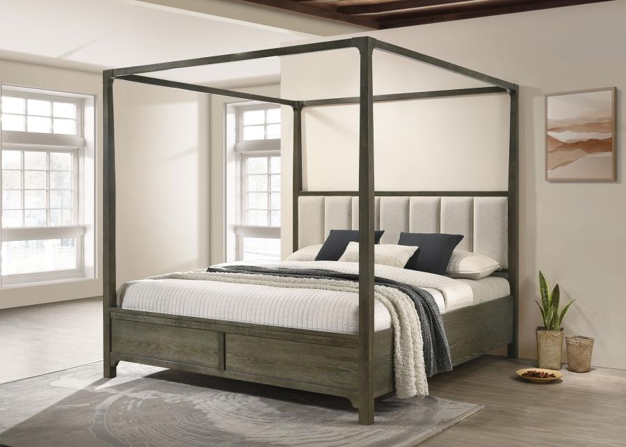Gran Park Eastern King Canopy Bed Dark Cocoa view 2