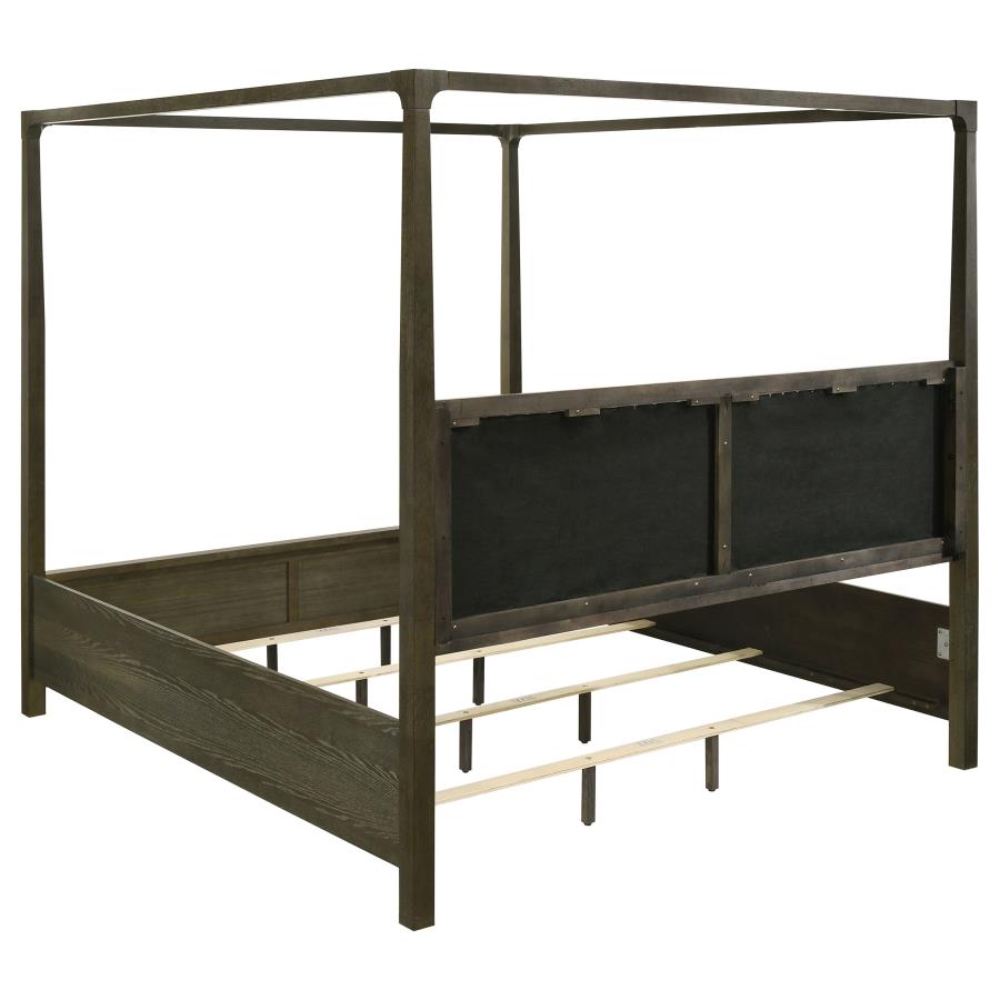 Gran Park Eastern King Canopy Bed Dark Cocoa view 4