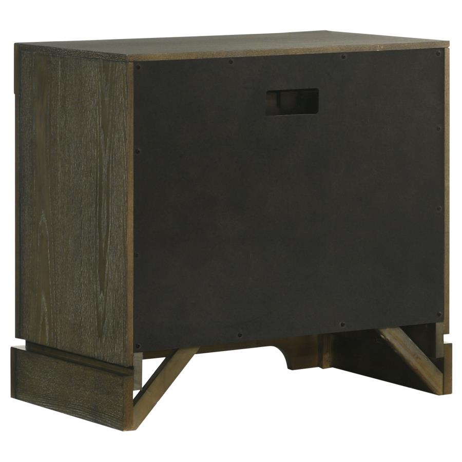 Gran Park 2-drawer Nightstand Bedside Table Dark Cocoa view 6