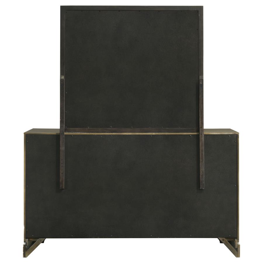 Gran Park 6-drawer Dresser and Mirror Dark Cocoa view 7