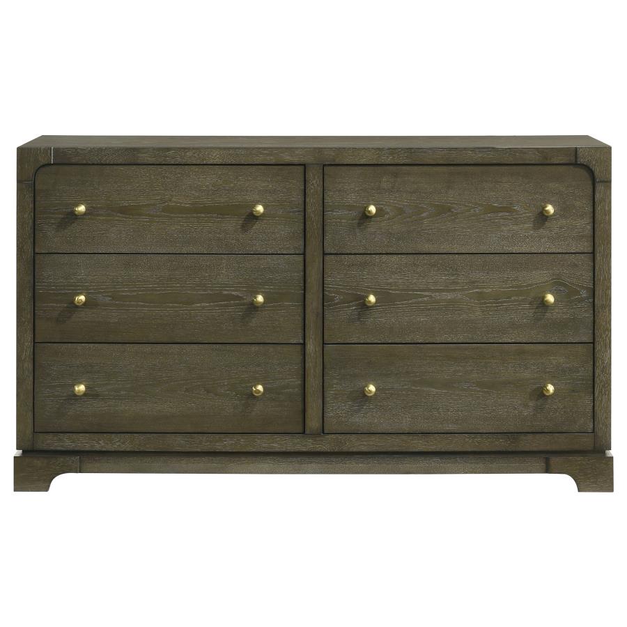 Gran Park 6-drawer Dresser Cabinet Dark Cocoa view 3