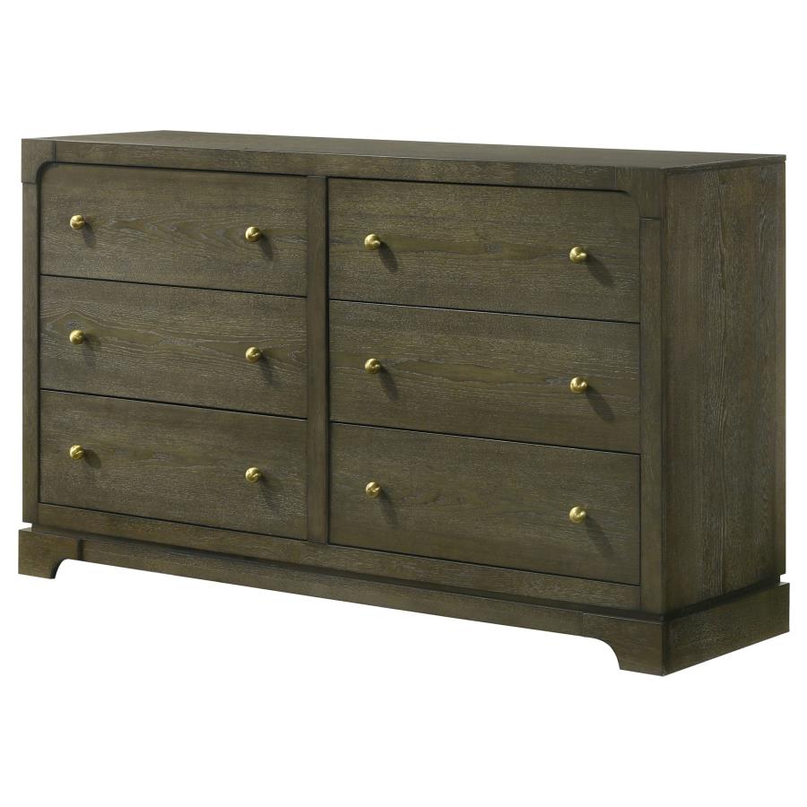 Gran Park 6-drawer Dresser Cabinet Dark Cocoa view 4