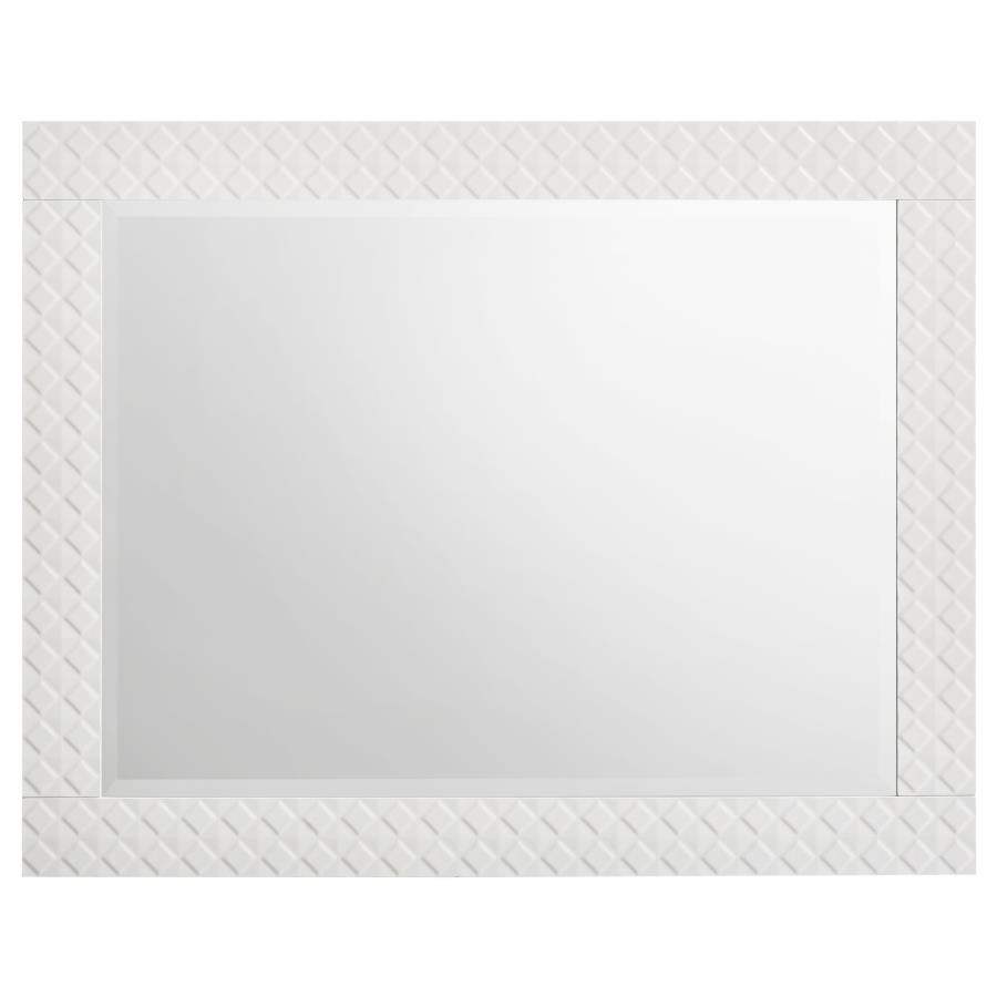 Ives Dresser Mirror White High Gloss view 3