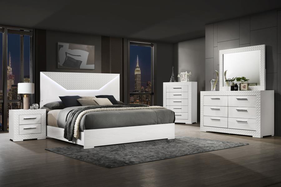 Ives Dresser Mirror White High Gloss view 6