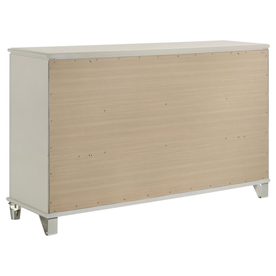 Olivia 6-drawer Dresser Cabinet Pearl White view 6