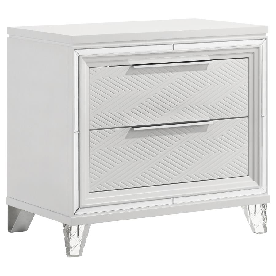 Marmore 4-piece Eastern King Bedroom Set White view 5