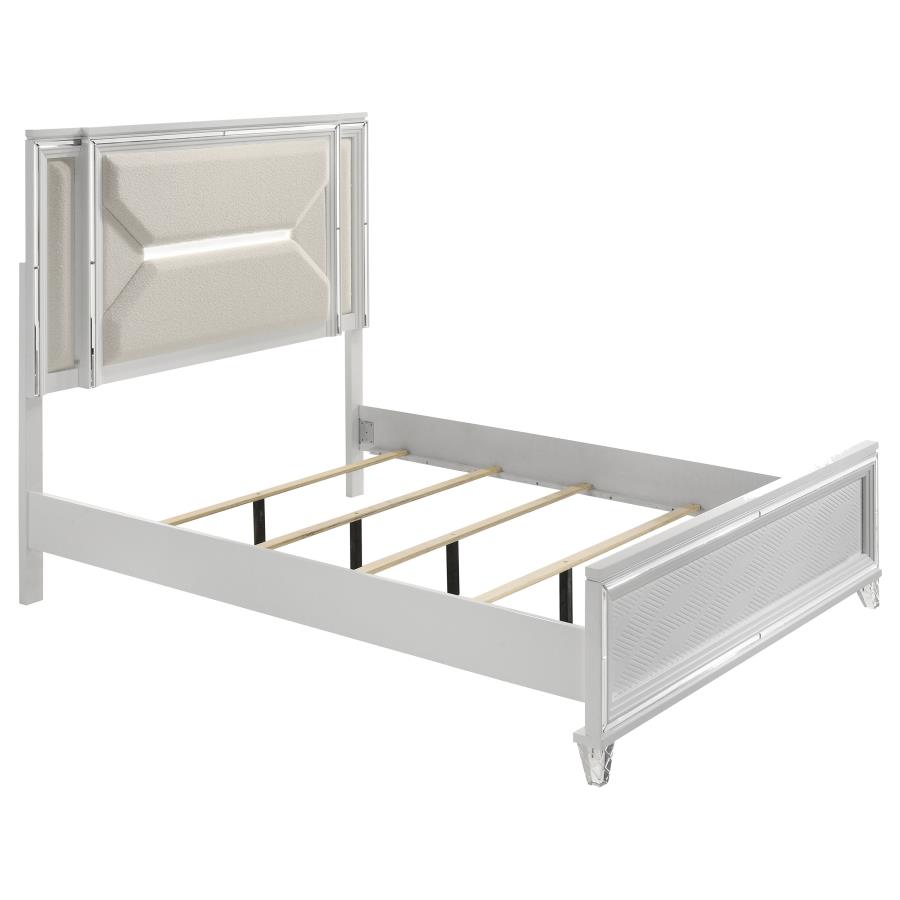 Marmore 5-piece Queen Bedroom Set White view 3