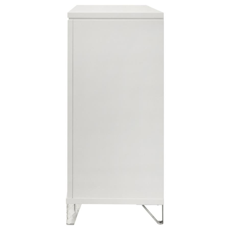 Marmore 9-drawer Dresser Cabinet White view 5