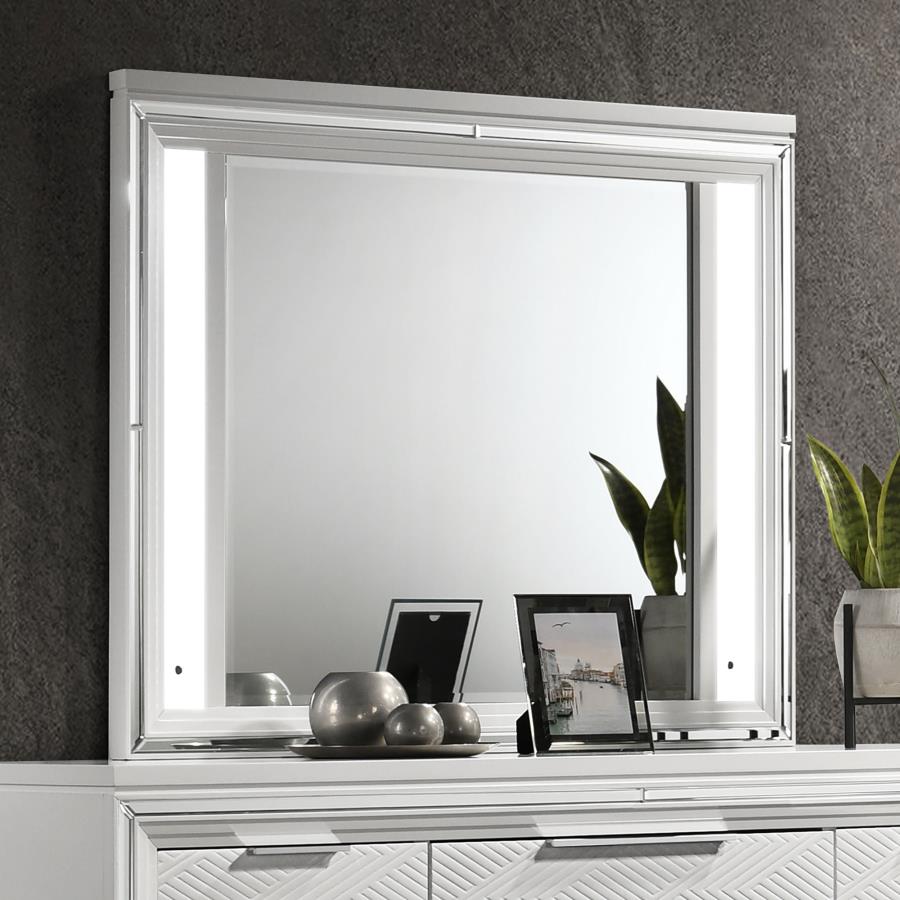 Marmore LED Dresser Mirror White view 2