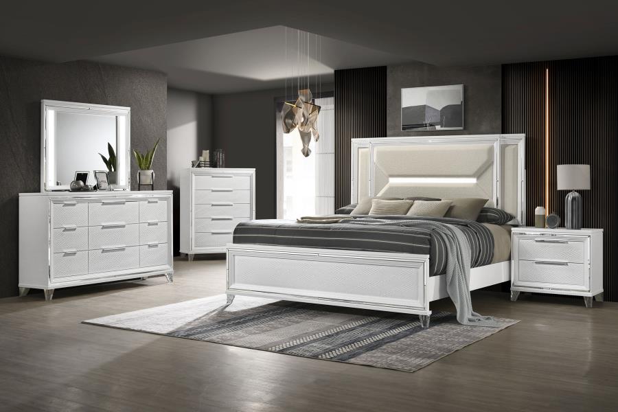 Marmore LED Dresser Mirror White view 7