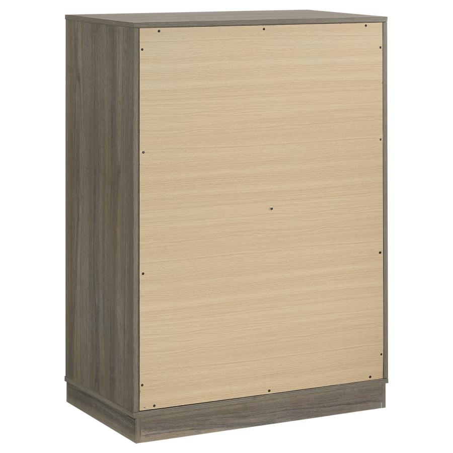 Fenwick 4-drawer Chest of Drawers Grey Oak view 6