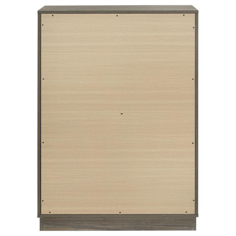 Fenwick 4-drawer Chest of Drawers Grey Oak view 7