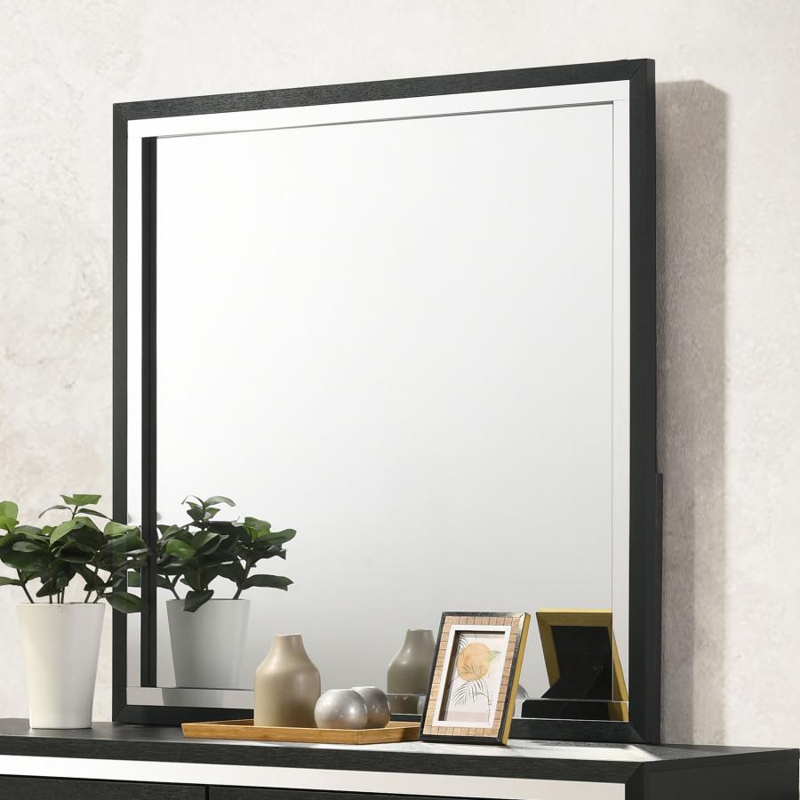Lucia Dresser Mirror Black view 2