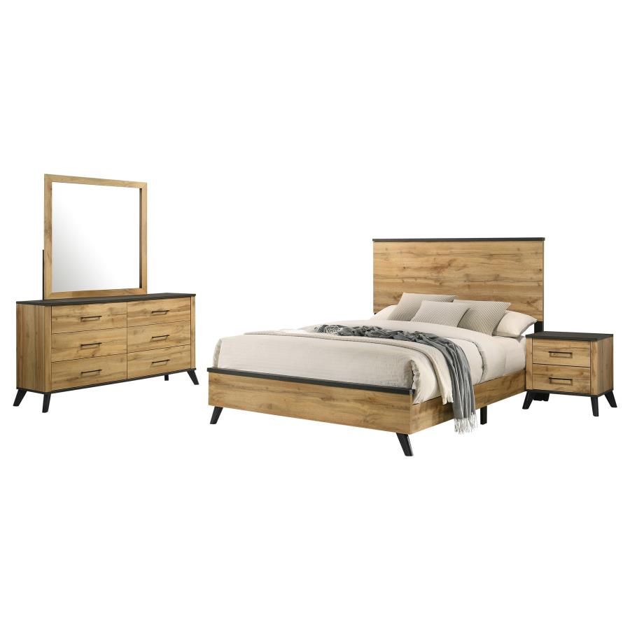 Kaywood 4-piece Queen Bedroom Set Natural Pine view 2