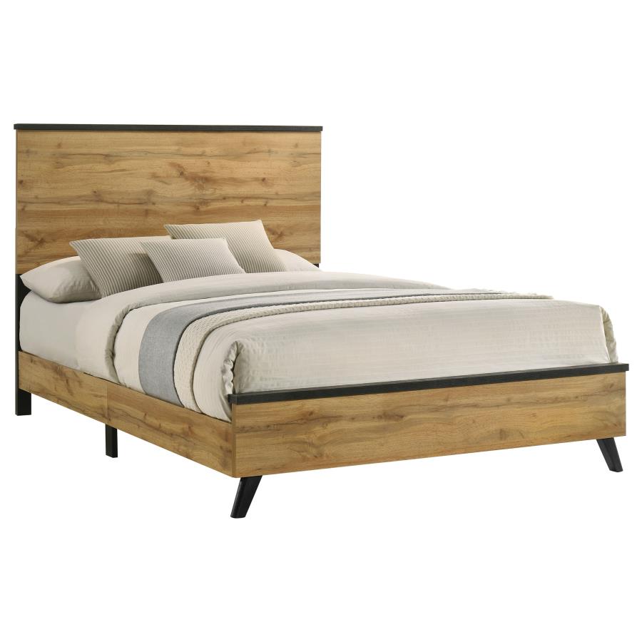 Kaywood 52-inch Queen Panel Bed Natural Pine view 3