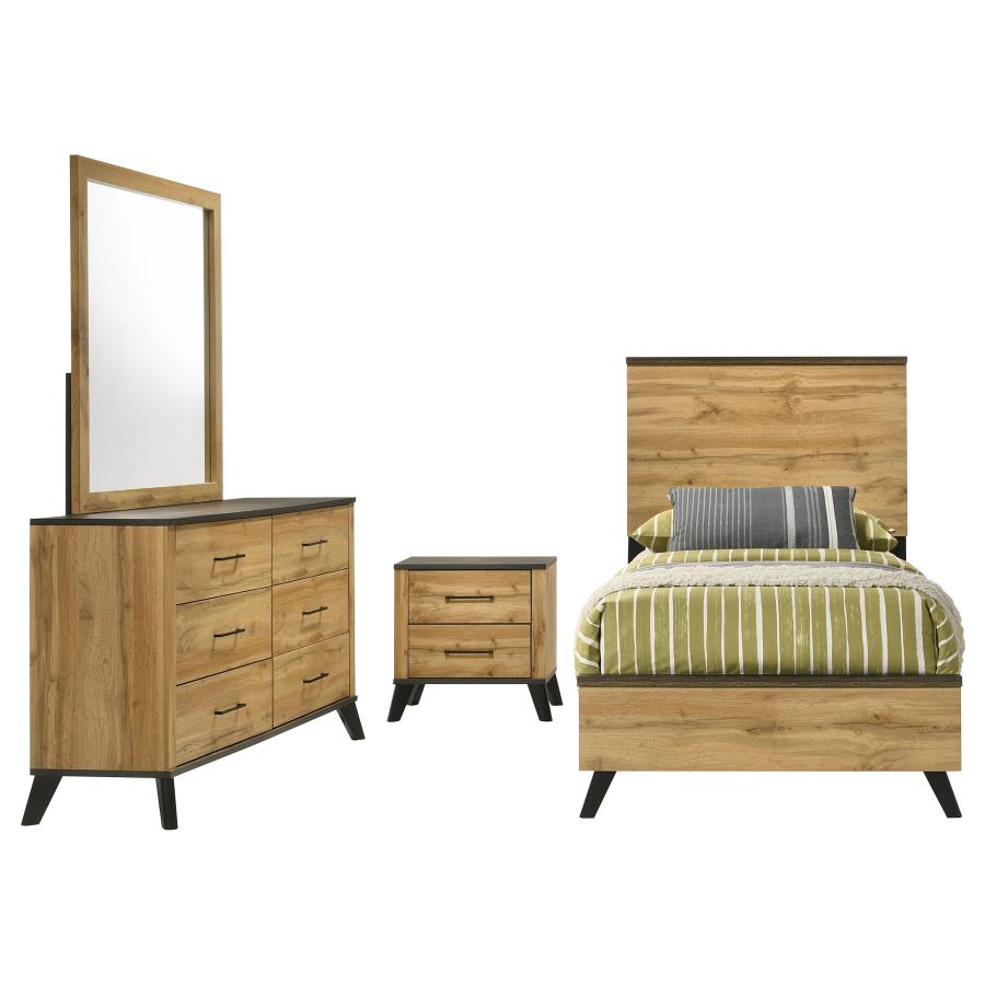 Kaywood 4-piece Twin Bedroom Set Natural Pine view 2