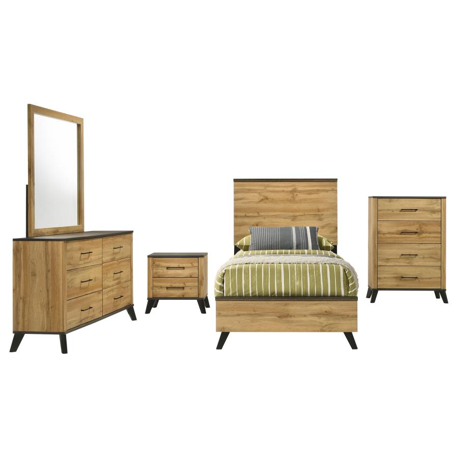 Kaywood 5-piece Twin Bedroom Set Natural Pine view 2