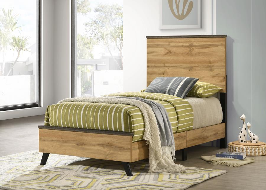 Kaywood 52-inch Twin Panel Bed Natural Pine view 2